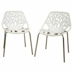 Birch Sapling Plastic Modern Dining Chair (Set Of 2) - Baxton Studio Green -Dining Chairs And Benches Official Shop unnamed file 5941
