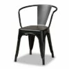 4pc Ryland Metal Dining Chair Set - Baxton Studio Gray