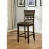 Set of 2 Harper Cushioned Wood Counter Height Dining Chair Walnut - HOMES: Inside + Out -Dining Chairs And Benches Official Shop unnamed file 5982
