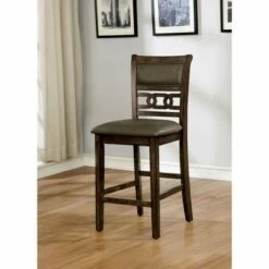 Set of 2 Harper Cushioned Wood Counter Height Dining Chair Walnut - HOMES: Inside + Out