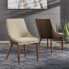 Set of 2 Tala Two Toned Faux Leather Upholstered Dining Chairs Beige - Inspire Q -Dining Chairs And Benches Official Shop unnamed file 5997