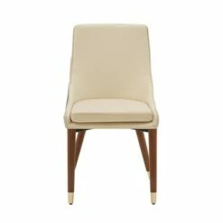 Set of 2 Tala Two Toned Faux Leather Upholstered Dining Chairs Beige - Inspire Q -Dining Chairs And Benches Official Shop unnamed file 5999