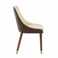 Set of 2 Tala Two Toned Faux Leather Upholstered Dining Chairs Beige - Inspire Q -Dining Chairs And Benches Official Shop unnamed file 6000