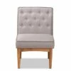 Riordan Fabric Upholstered and Wood Dining Chair Gray/Walnut Brown - Baxton Studio -Dining Chairs And Benches Official Shop unnamed file 6006