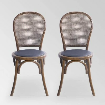 Set of 2 Chisum Rattan Dining Chair - Christopher Knight Home Light Brown 8 Set of 2 Chisum Rattan Dining Chair - Christopher Knight Home Light Brown - Image 6