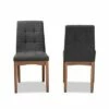 2pc Tara Fabric Upholstered and Wood Dining Chair Set - Baxton Studio Light Gray/walnut Brown -Dining Chairs And Benches Official Shop unnamed file 6035