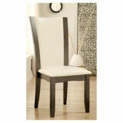 Set of 2 Wright Padded Leatherette Side Dining Chair Gray - HOMES: Inside + Out