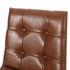 2pk Pineview Contemporary Tufted Dining Chairs with Toothpick Legs - Christopher Knight Home Cognac Brown/gun Metal -Dining Chairs And Benches Official Shop unnamed file 6068