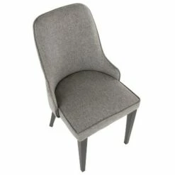 Set of 2 Nueva Contemporary Dining Accent Chair Gray - LumiSource -Dining Chairs And Benches Official Shop unnamed file 6097