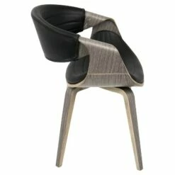 Symphony Mid Century Modern Dining, Accent Chair - LumiSource Gray