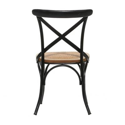 Farmhouse Iron Dining Chair - Olivia & May Gray 5 Farmhouse Iron Dining Chair - Olivia & May Gray - Image 3