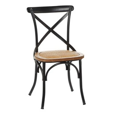 Farmhouse Iron Dining Chair - Olivia & May Gray 7 Farmhouse Iron Dining Chair - Olivia & May Gray - Image 5