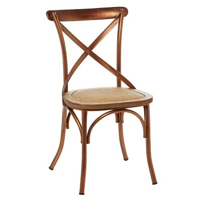 Farmhouse Iron Dining Chair - Olivia & May Gray 9 Farmhouse Iron Dining Chair - Olivia & May Gray - Image 7