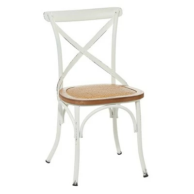 Farmhouse Iron Dining Chair - Olivia & May Gray 11 Farmhouse Iron Dining Chair - Olivia & May Gray - Image 9