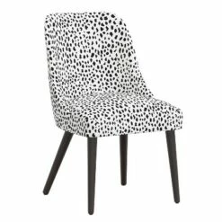 Sherrie Dining Chair in Pattern - Skyline Furniture Contoured Tulips White
