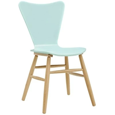 Cascade Wood Dining Chair - Modway Light Blue 8 Cascade Wood Dining Chair - Modway Light Blue - Image 6