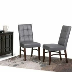 Set of 2 Hawthorne Deluxe Dining Chairs - WyndenHall Light Mocha
