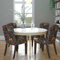 Ayala Nail Button Patterned Dining Chair Frolic Navy - Skyline Furniture -Dining Chairs And Benches Official Shop unnamed file 6290