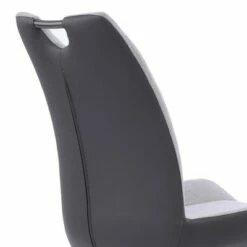 Set of 2 Delvar Contemporary Dining Chair Pewter Fabric - Armen Living