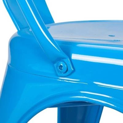 Finley Steel Dining Chair Blue - ClickDecor 5 Finley Steel Dining Chair Blue - ClickDecor - Image 3