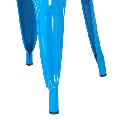 Finley Steel Dining Chair Blue - ClickDecor 6 Finley Steel Dining Chair Blue - ClickDecor - Image 4