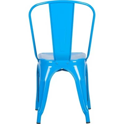 Finley Steel Dining Chair Blue - ClickDecor 8 Finley Steel Dining Chair Blue - ClickDecor - Image 6