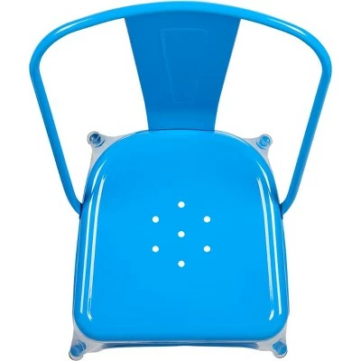 Finley Steel Dining Chair Blue - ClickDecor 9 Finley Steel Dining Chair Blue - ClickDecor - Image 7