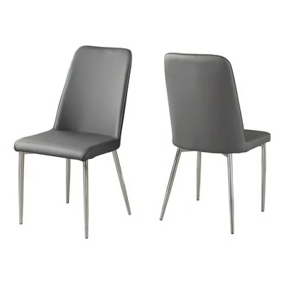 Dining Chair Leather and Chrome - EveryRoom Black 8 Dining Chair Leather and Chrome - EveryRoom Black - Image 6