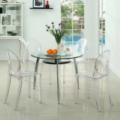 Set of 4 Casper Dining Chairs Clear - Modway -Dining Chairs And Benches Official Shop unnamed file 6423
