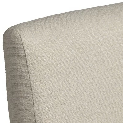 Universal Lighting And Decor Myles Off-White Fabric and Black Metal Dining Chair 5 Universal Lighting And Decor Myles Off-White Fabric and Black Metal Dining Chair - Image 3