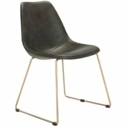 Set of 2 Dorian Mid-Century Modern Leather Dining Chairs - Safavieh Light Brown/brass -Dining Chairs And Benches Official Shop unnamed file 6444