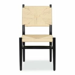 Set of 2 Jameson Dining Chairs - Poly & Bark Black