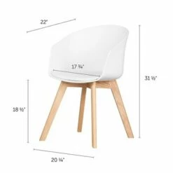 Set of 2 Flam Dining Chairs with Wooden Legs - South Shore Black -Dining Chairs And Benches Official Shop unnamed file 6495