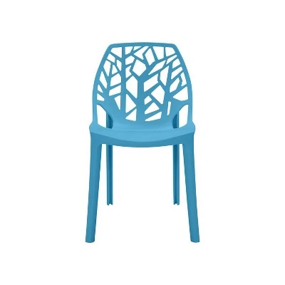 Set of 2 Amir Armless Indoor/Outdoor Modern Dining Chairs - Handy Living White 7 Set of 2 Amir Armless Indoor/Outdoor Modern Dining Chairs - Handy Living White - Image 5