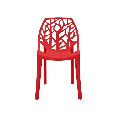 Set of 2 Amir Armless Indoor/Outdoor Modern Dining Chairs - Handy Living White 8 Set of 2 Amir Armless Indoor/Outdoor Modern Dining Chairs - Handy Living White - Image 6