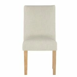 Kendra Slipcover Dining Chair in Linen Talc - Skyline Furniture