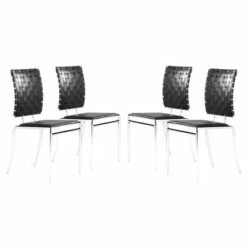 Set of 4 Modern Dining Chair - ZM Home Brown -Dining Chairs And Benches Official Shop unnamed file 6575