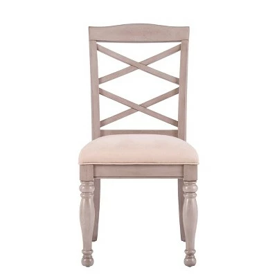 Set of 2 Simhurst Upholstered Dining Chairs Gray - Aiden Lane 5 Set of 2 Simhurst Upholstered Dining Chairs Gray - Aiden Lane - Image 3