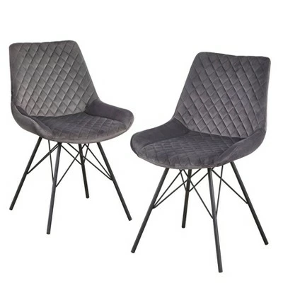 Angelo:HOME Set of 2 Kavitt Tufted Dining Chair Gray - angelo : Home 7 Angelo:HOME Set of 2 Kavitt Tufted Dining Chair Gray - angelo : Home - Image 5