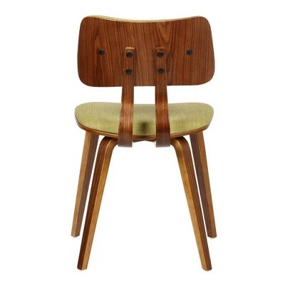 Ceritos Mid-Century Dining Chair Green - Armen Living 5 Ceritos Mid-Century Dining Chair Green - Armen Living - Image 3