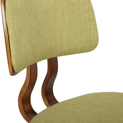 Ceritos Mid-Century Dining Chair Green - Armen Living 6 Ceritos Mid-Century Dining Chair Green - Armen Living - Image 4