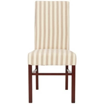 Set of 2 Dining Chairs Tan White - Safavieh 4 Set of 2 Dining Chairs Tan White - Safavieh - Image 2
