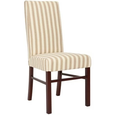 Set of 2 Dining Chairs Tan White - Safavieh 5 Set of 2 Dining Chairs Tan White - Safavieh - Image 3