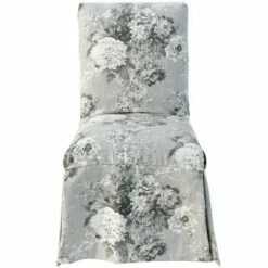 Victoria Slipcover Dining Chair in Pattern - Skyline Furniture Lavender Gray Floral