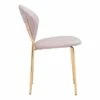 Set of 2 Coral Dining Chairs Pink/Gold - ZM Home -Dining Chairs And Benches Official Shop unnamed file 6743