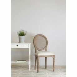 Set of 2 Jasmine Mahogany Dining Chair Cream - East At Main