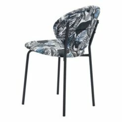 Set of 2 Coral Dining Chairs Leaf Print/Black - ZM Home -Dining Chairs And Benches Official Shop unnamed file 6870