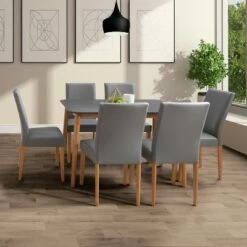 Set of 2 Alpine Two-Toned Dining Chairs Gray/Cherry Red - CorLiving -Dining Chairs And Benches Official Shop unnamed file 6883