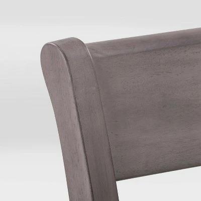 Set of 2 New York Wood Dining Chairs Washed Gray - CorLiving 11 Set of 2 New York Wood Dining Chairs Washed Gray - CorLiving - Image 9