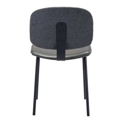 Set of 2 Warner Dining Chairs Gray - ZM Home 5 Set of 2 Warner Dining Chairs Gray - ZM Home - Image 3